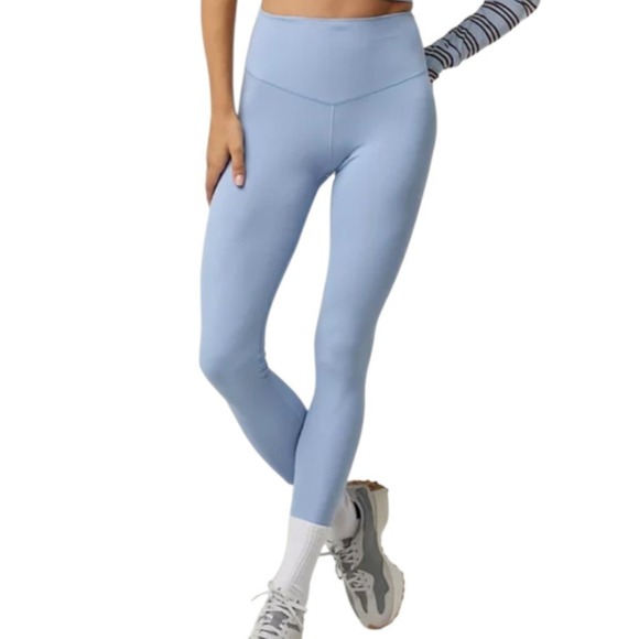 aerie Pants - Aerie OFFLINE Real Me Xtra High Rise 7/8 Leggings Powder Blue Small 24"